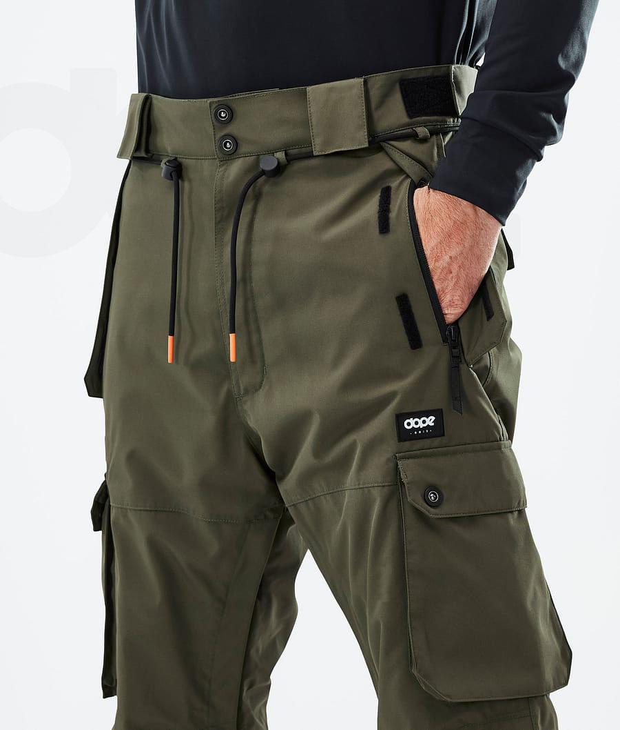 Olive Men's Dope Iconic Snowboard Pants | NZ_D1673