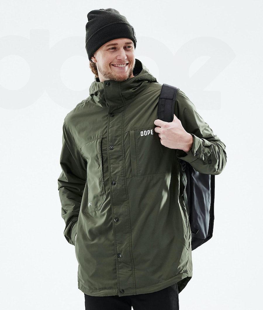 Olive Men's Dope Insulated Outdoor Jackets | NZ_D1805