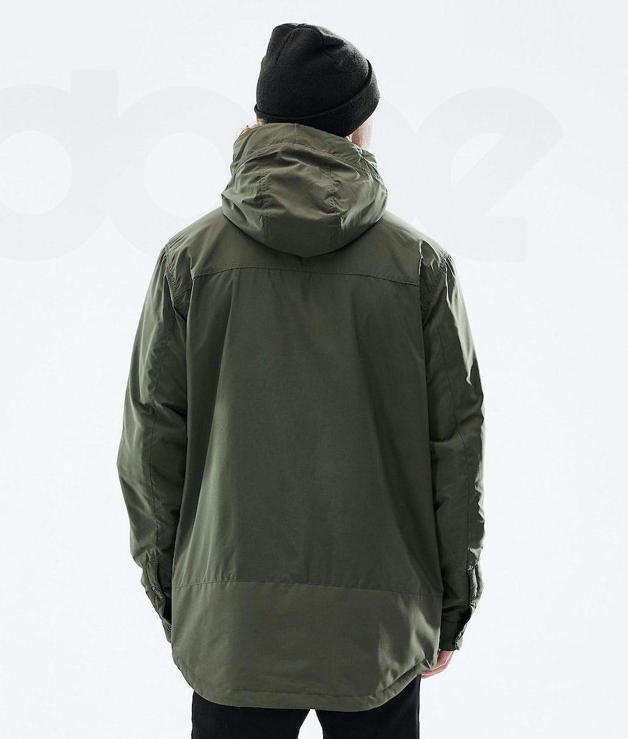 Olive Men's Dope Insulated Outdoor Jackets | NZ_D1805