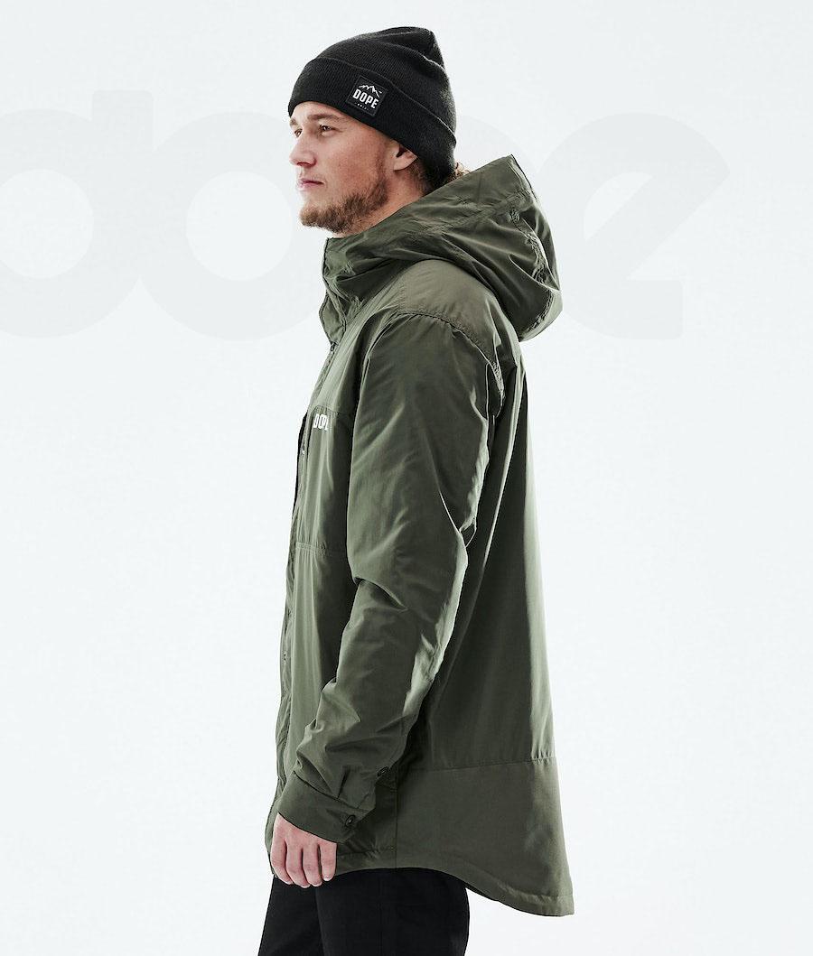 Olive Men's Dope Insulated Outdoor Jackets | NZ_D1805