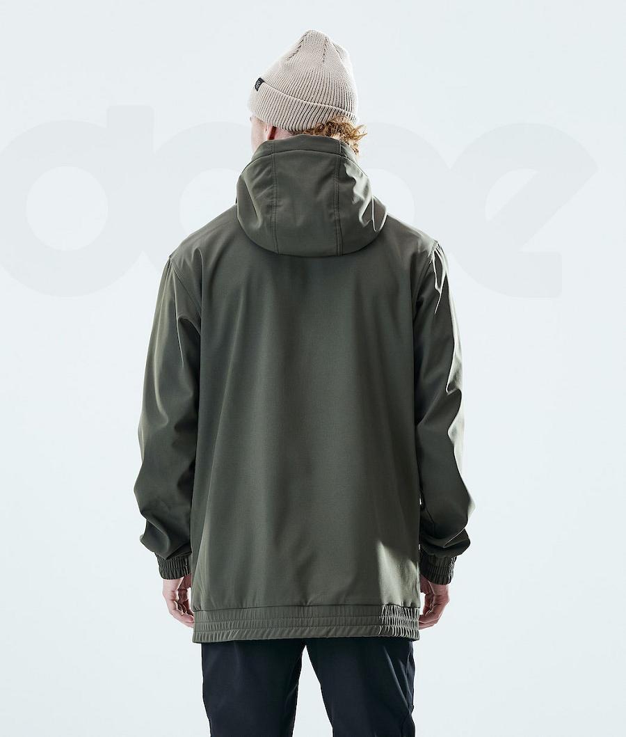 Olive Men's Dope Nomad Outdoor Jackets | NZ_D1523