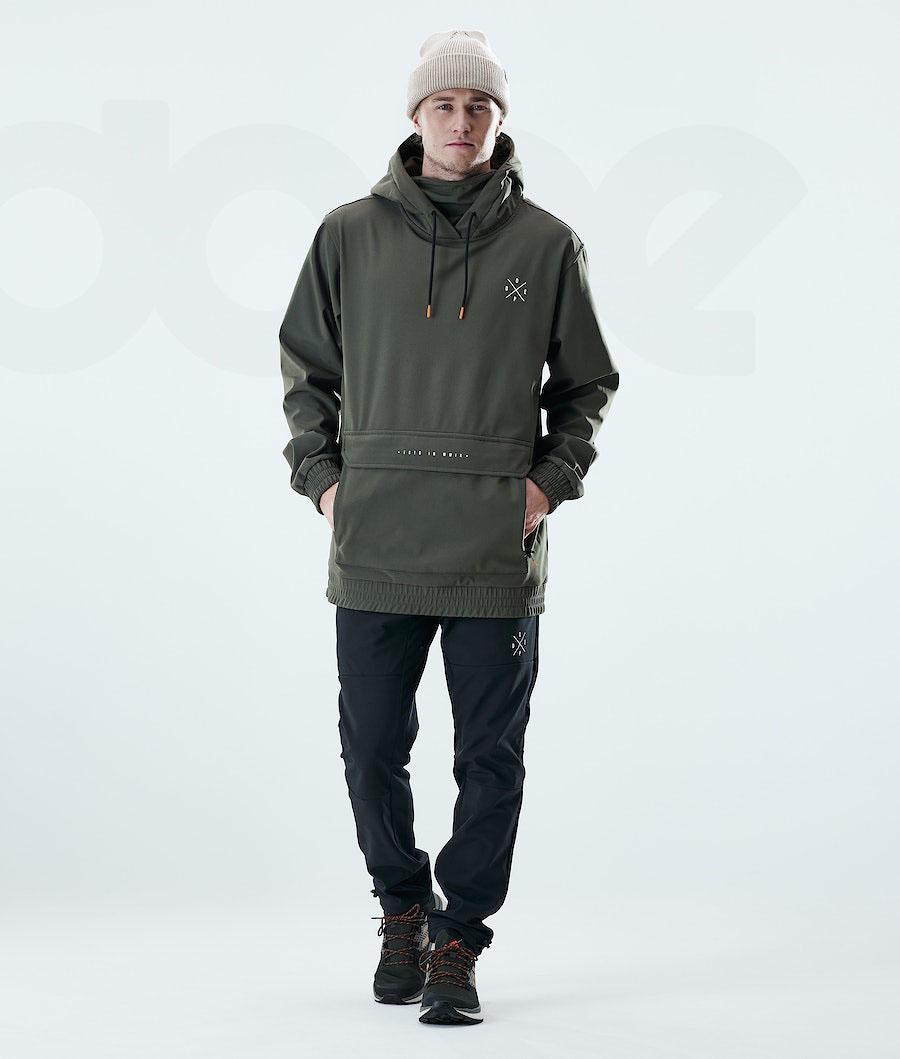 Olive Men's Dope Nomad Outdoor Jackets | NZ_D1523