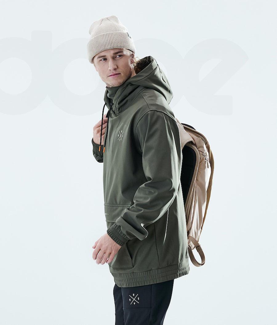 Olive Men's Dope Nomad Outdoor Jackets | NZ_D1523