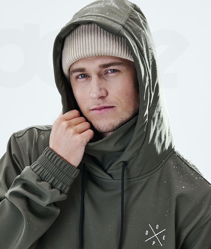 Olive Men's Dope Nomad Outdoor Jackets | NZ_D1523