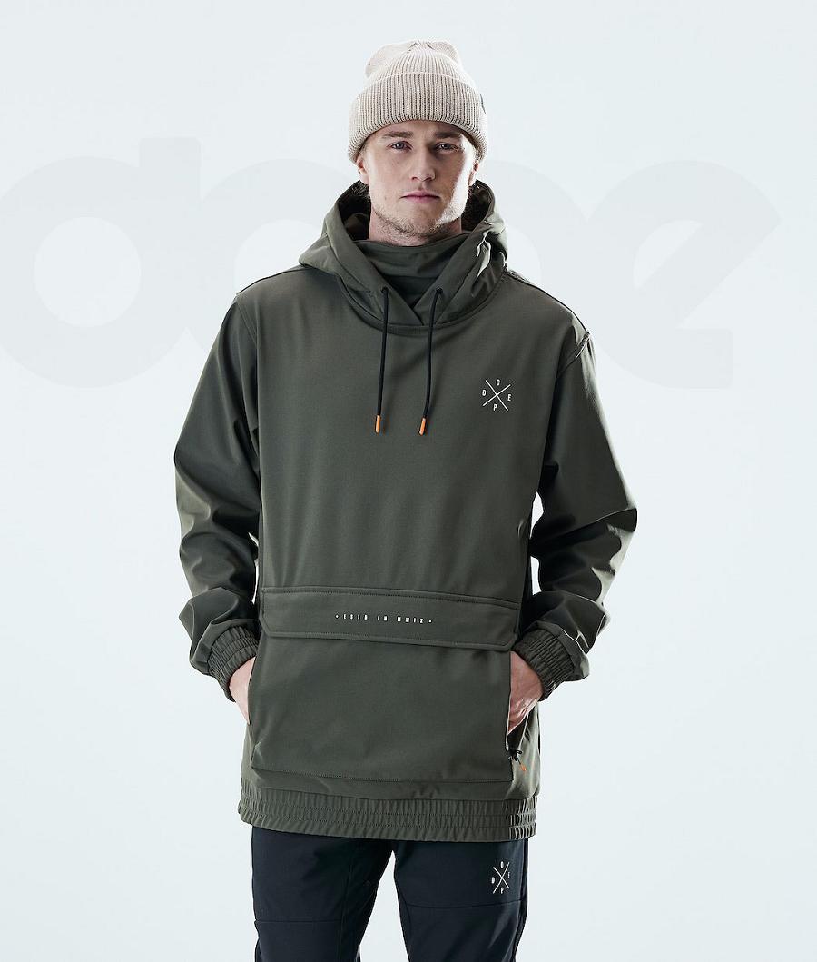 Olive Men\'s Dope Nomad Outdoor Jackets | NZ_D1523