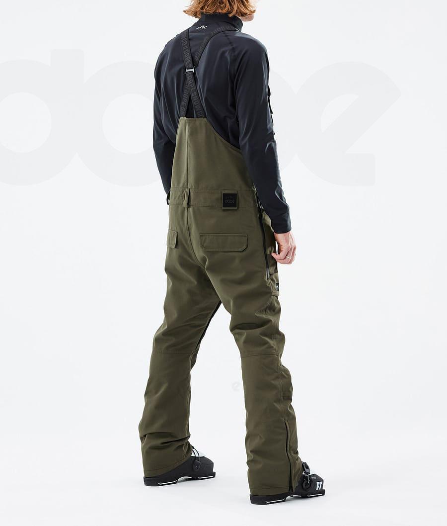 Olive Men's Dope Notorious B.I.B Ski Pants | NZ_D1206