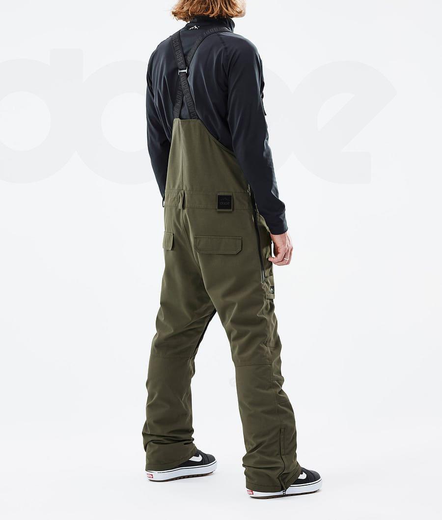 Olive Men's Dope Notorious B.I.B Snowboard Pants | NZ_D1474