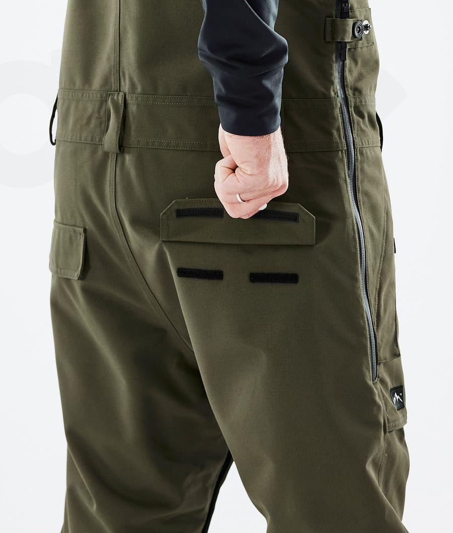 Olive Men's Dope Notorious B.I.B Snowboard Pants | NZ_D1474