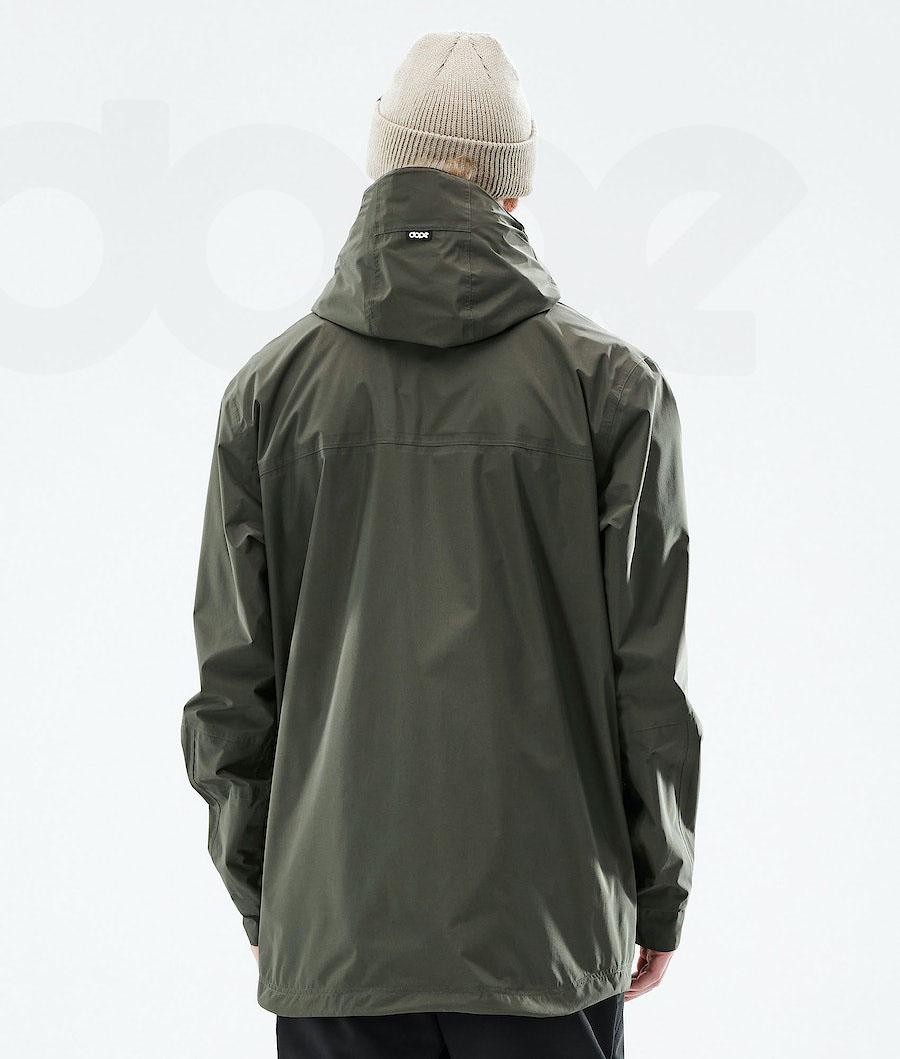 Olive Men's Dope Ranger Light Outdoor Jackets | NZ_D1214