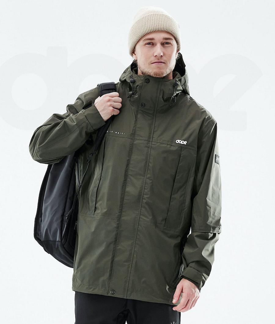 Olive Men\'s Dope Ranger Light Outdoor Jackets | NZ_D1214