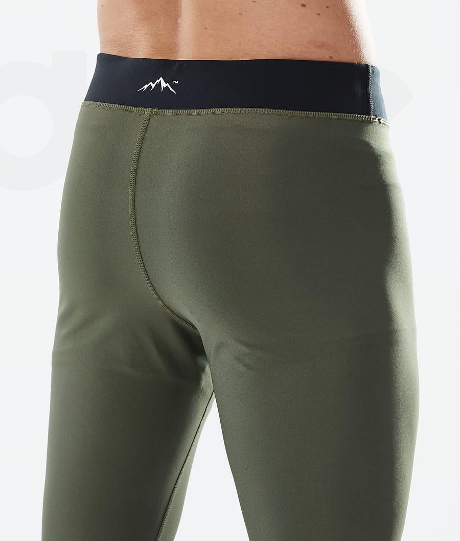 Olive Men's Dope Snuggle Base Layer Pants | NZ_D1102