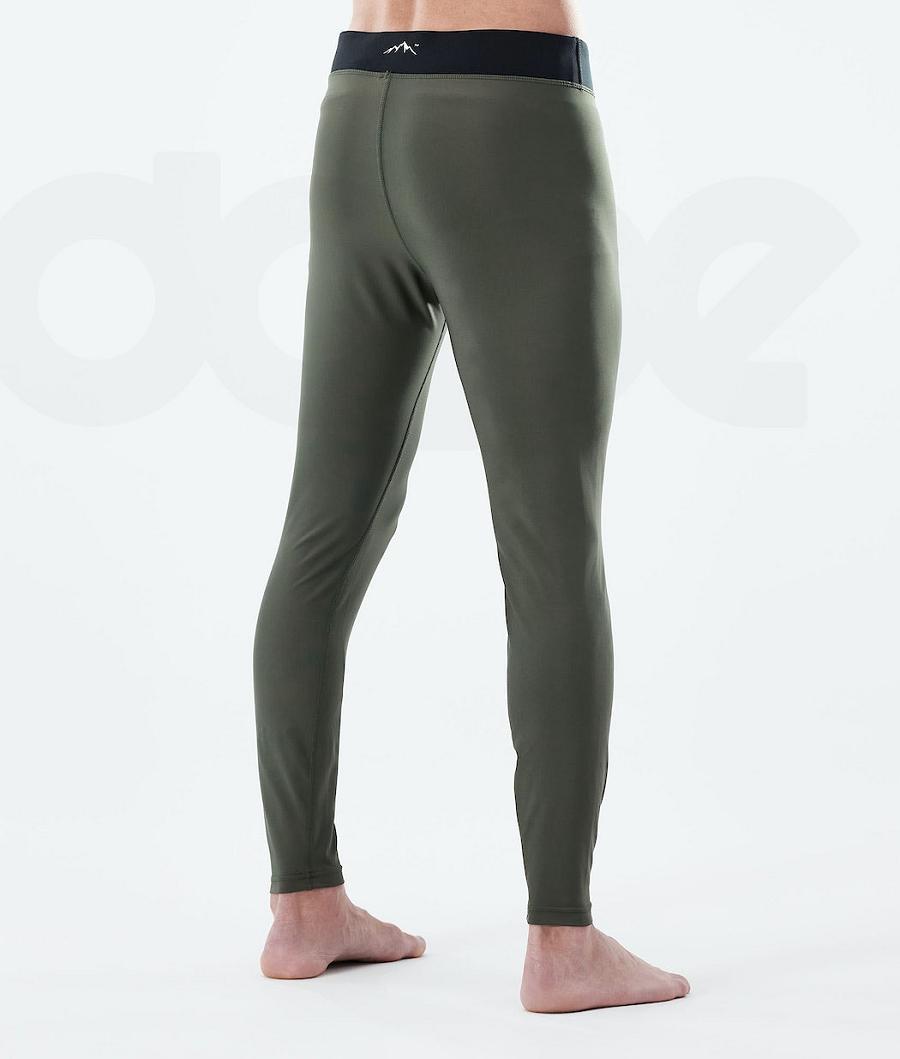 Olive Men's Dope Snuggle Base Layer Pants | NZ_D1731