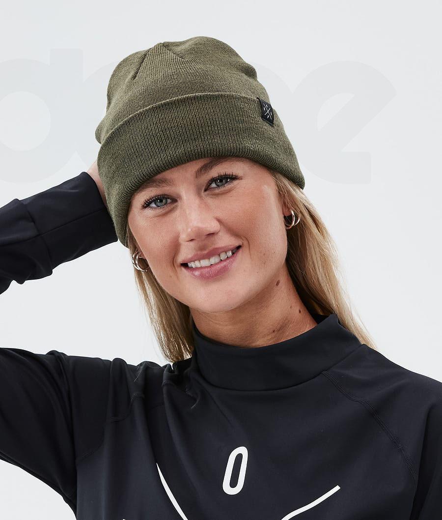 Olive Men's Dope Solitude Beanies | NZ_D2250