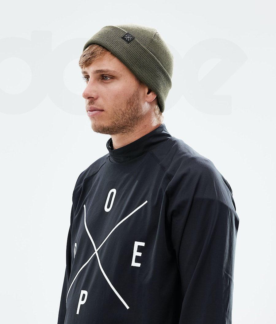 Olive Men's Dope Solitude Beanies | NZ_D2482