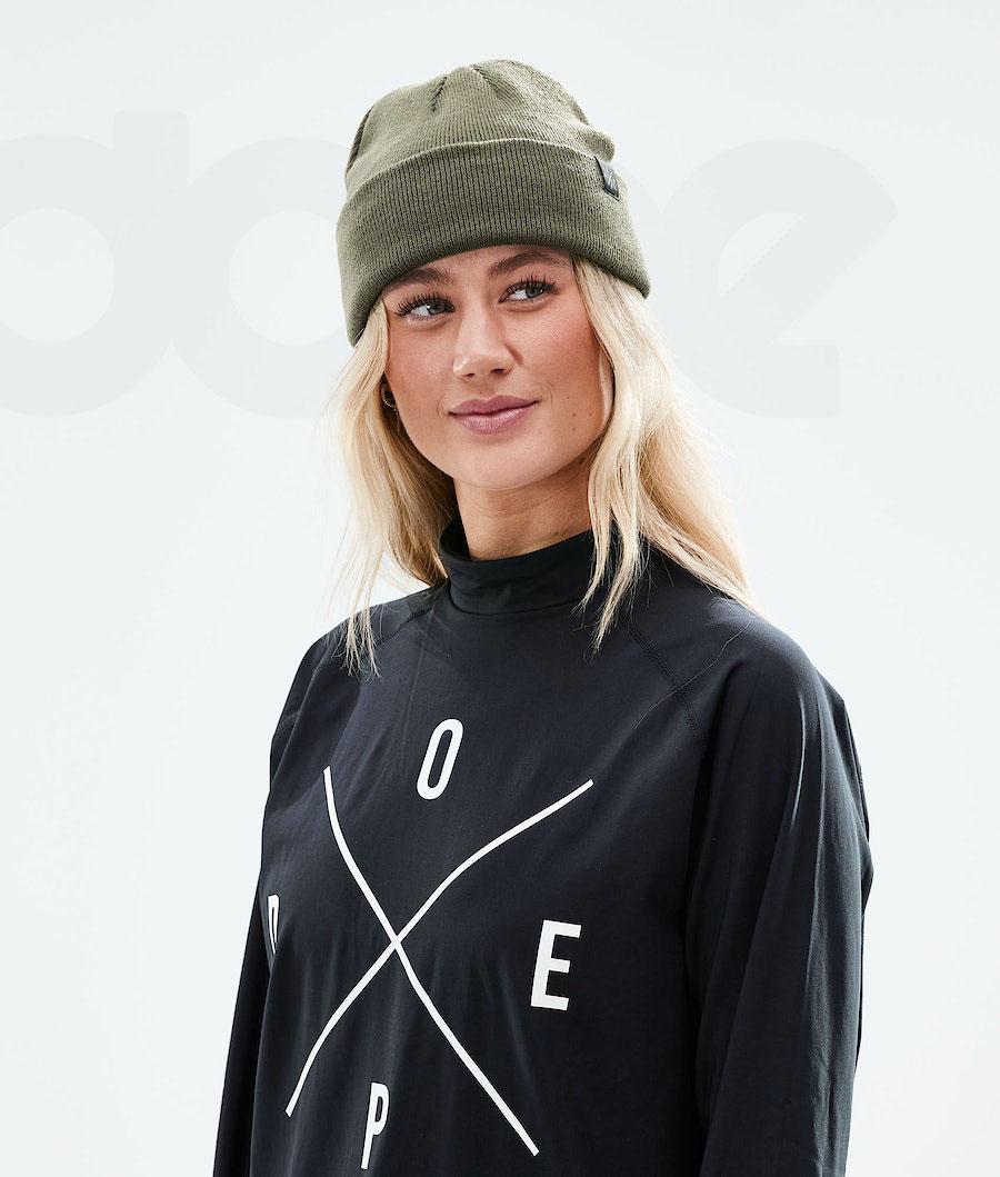 Olive Men's Dope Solitude Beanies | NZ_D2482