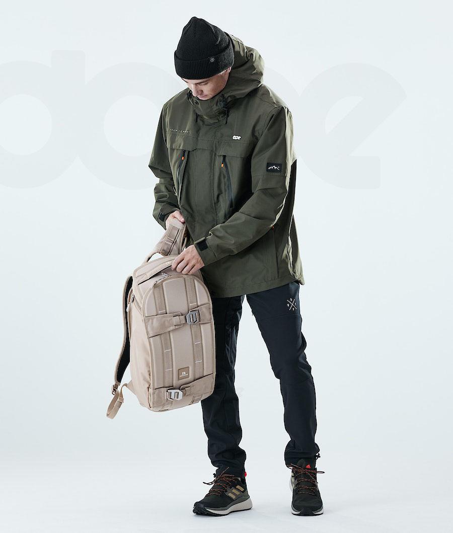 Olive Men's Dope Trekker Outdoor Jackets | NZ_D1291