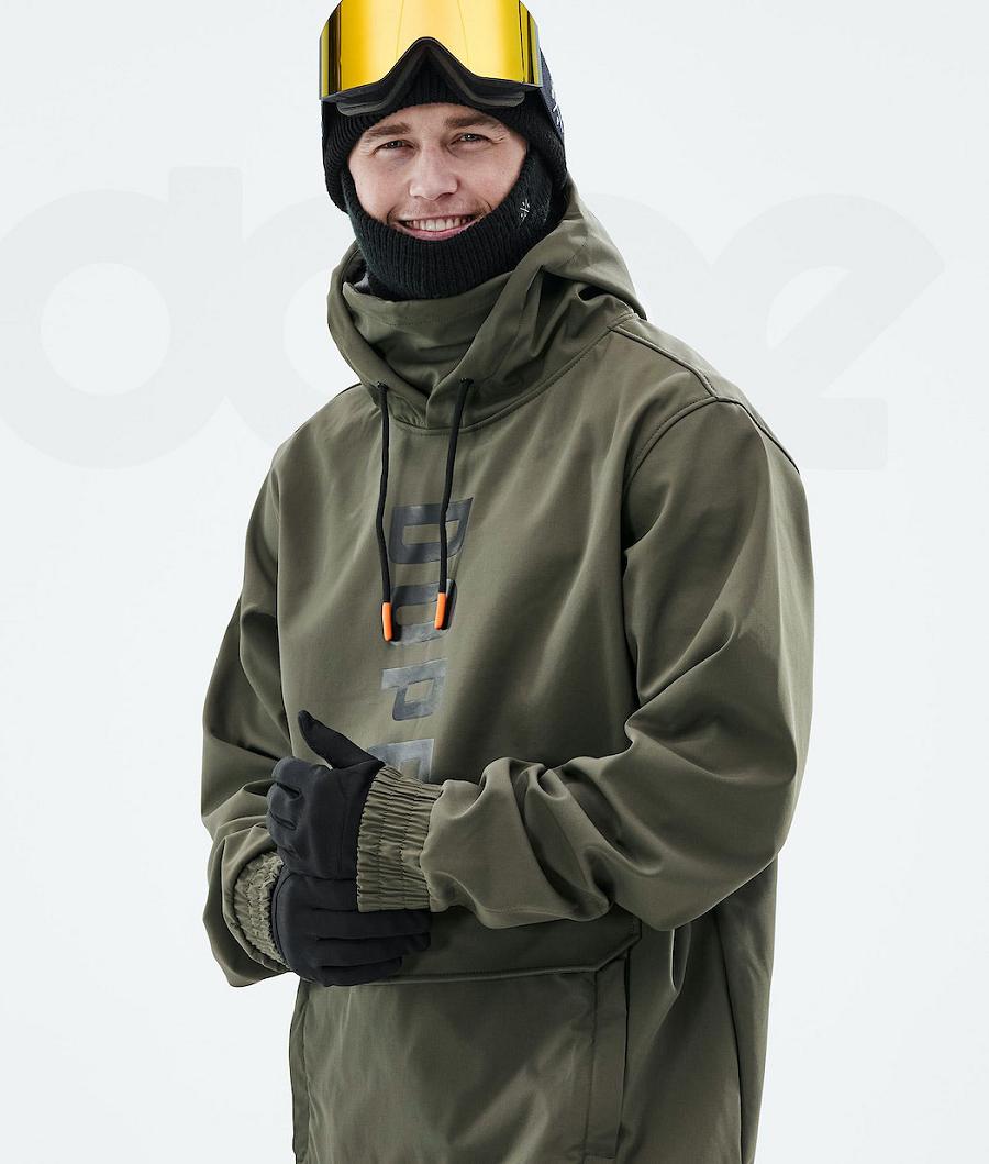 Olive Men's Dope Wylie Snowboard Jackets | NZ_D1710