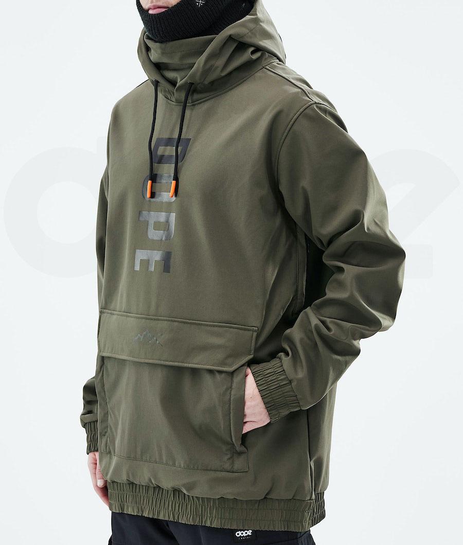 Olive Men's Dope Wylie Snowboard Jackets | NZ_D1710