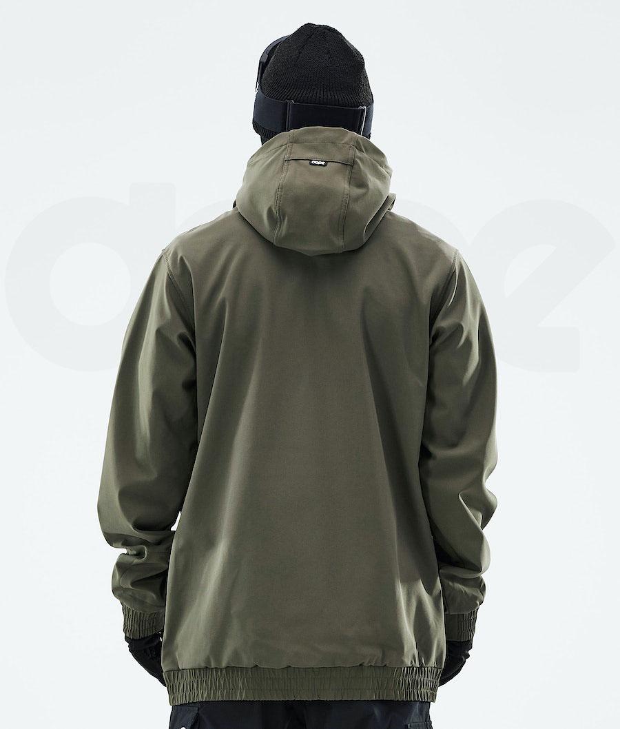 Olive Men's Dope Wylie Snowboard Jackets | NZ_D1710