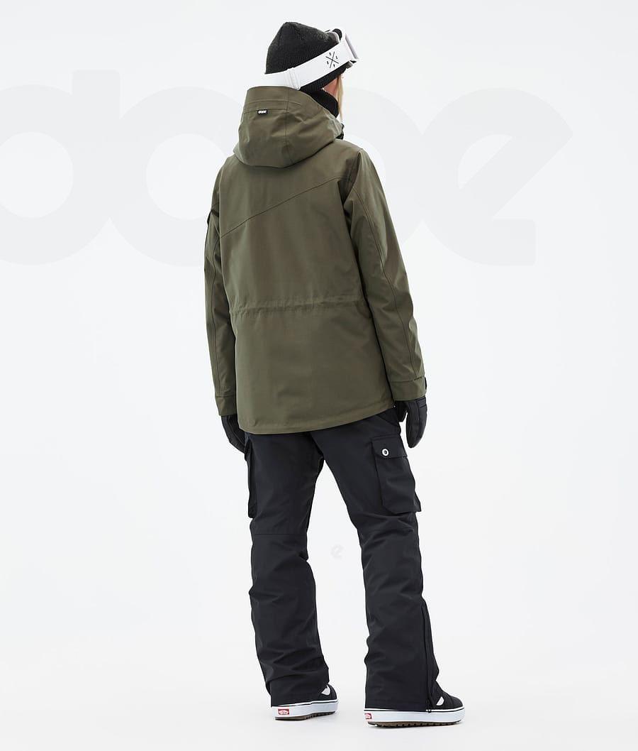 Olive Women's Dope Adept W Snowboard Jackets | NZ_D2221