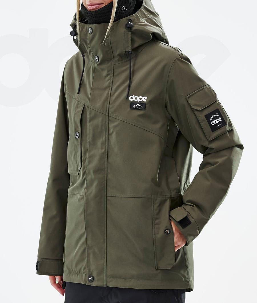 Olive Women's Dope Adept W Snowboard Jackets | NZ_D2221
