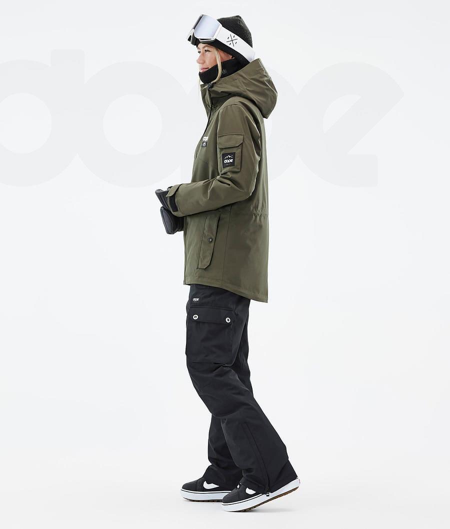 Olive Women's Dope Adept W Snowboard Jackets | NZ_D2221
