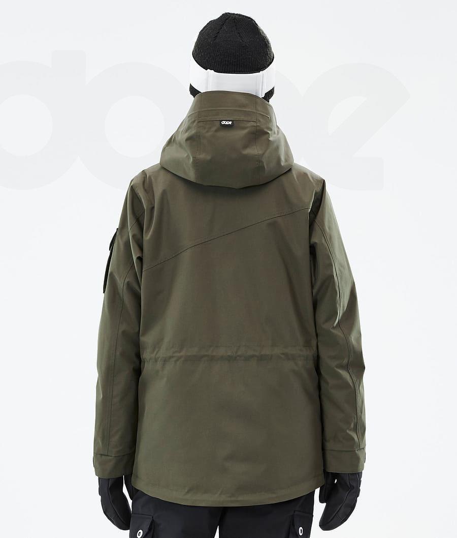 Olive Women's Dope Adept W Snowboard Jackets | NZ_D2221