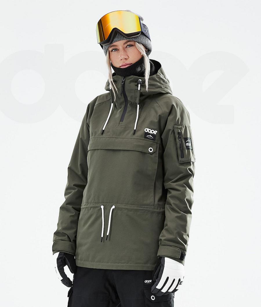 Olive Women\'s Dope Annok W 2021 Ski Jackets | NZ_D2337