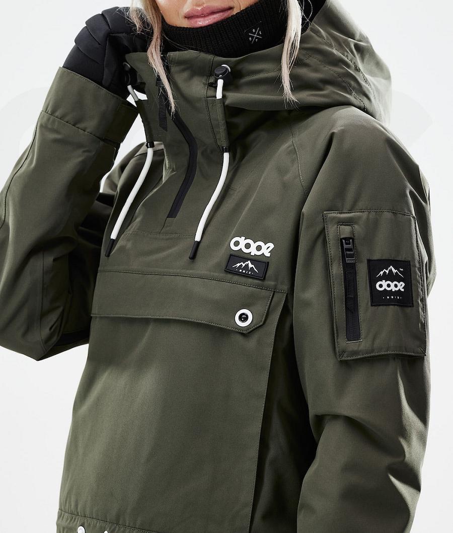 Olive Women's Dope Annok W 2021 Snowboard Jackets | NZ_D2319