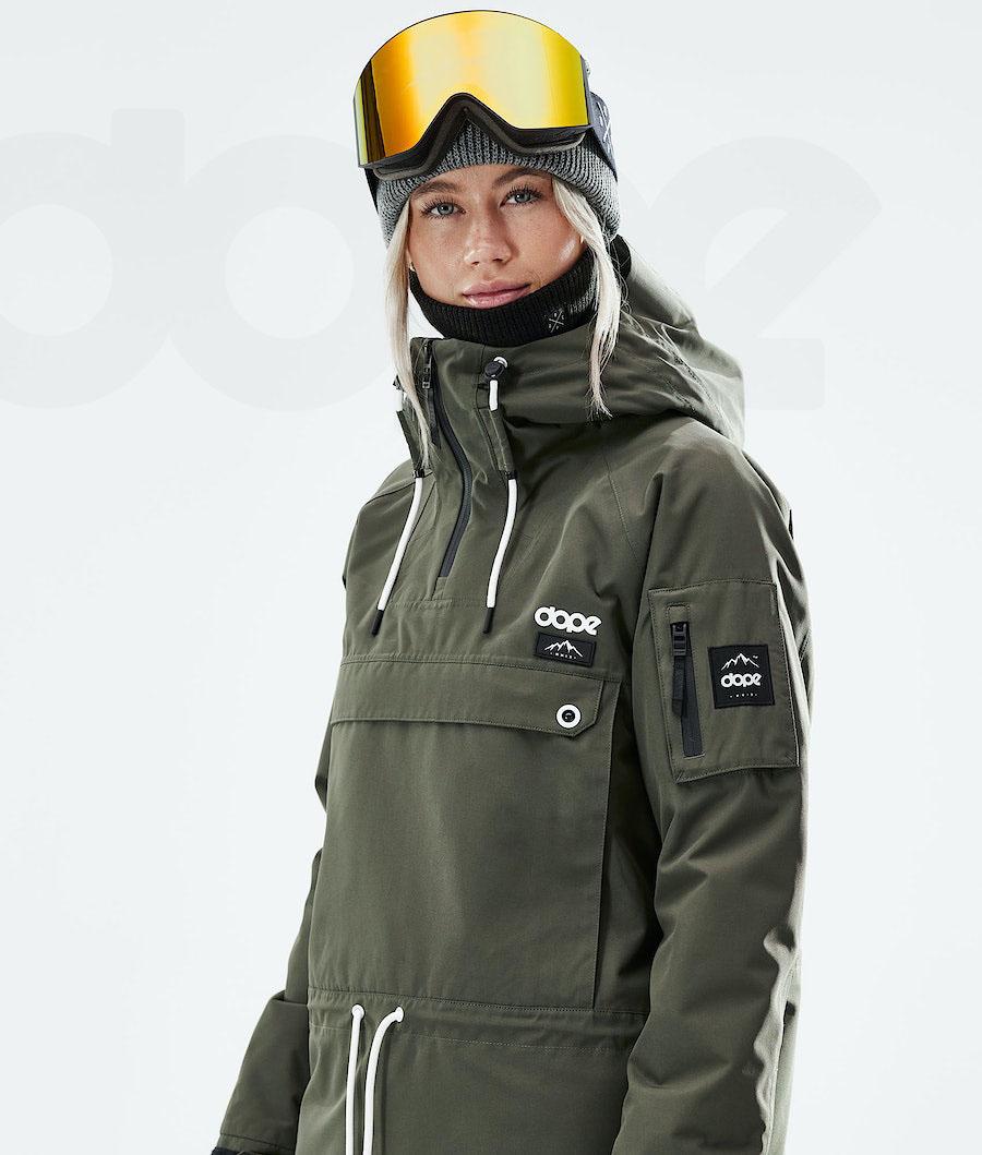Olive Women's Dope Annok W 2021 Snowboard Jackets | NZ_D2319