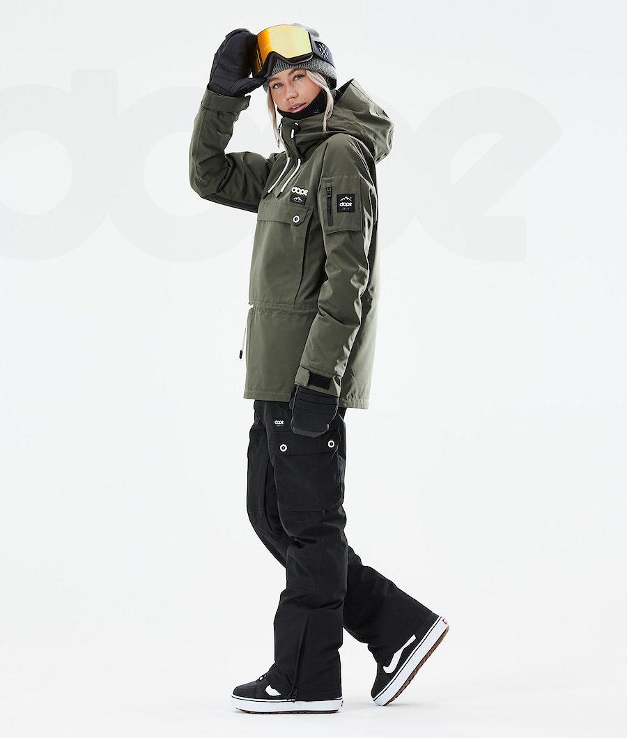 Olive Women's Dope Annok W 2021 Snowboard Jackets | NZ_D2319