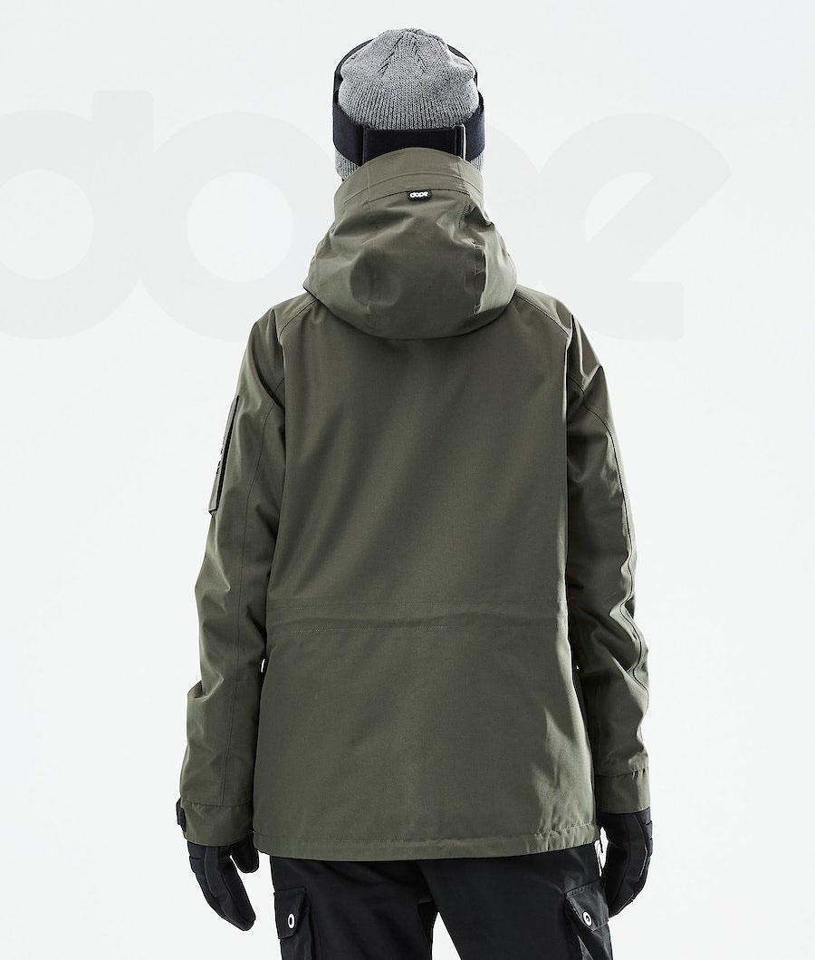Olive Women's Dope Annok W 2021 Snowboard Jackets | NZ_D2319