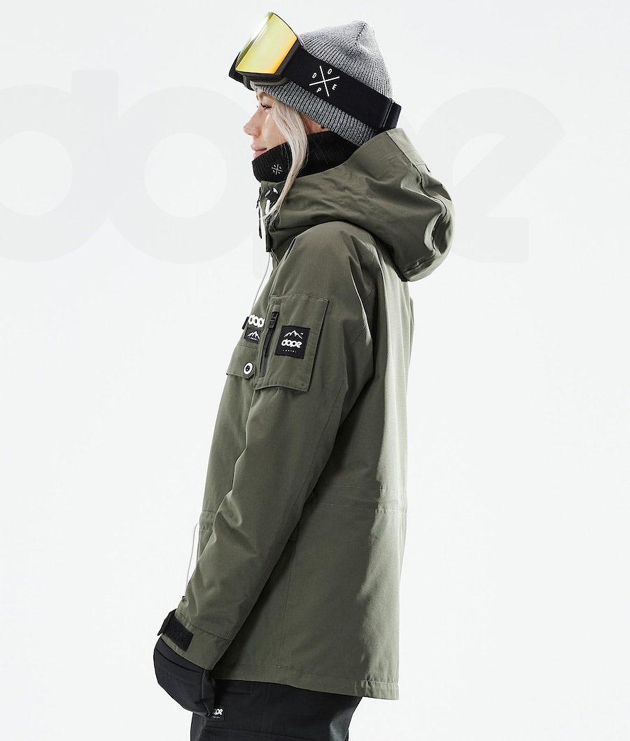 Olive Women's Dope Annok W 2021 Snowboard Jackets | NZ_D2319