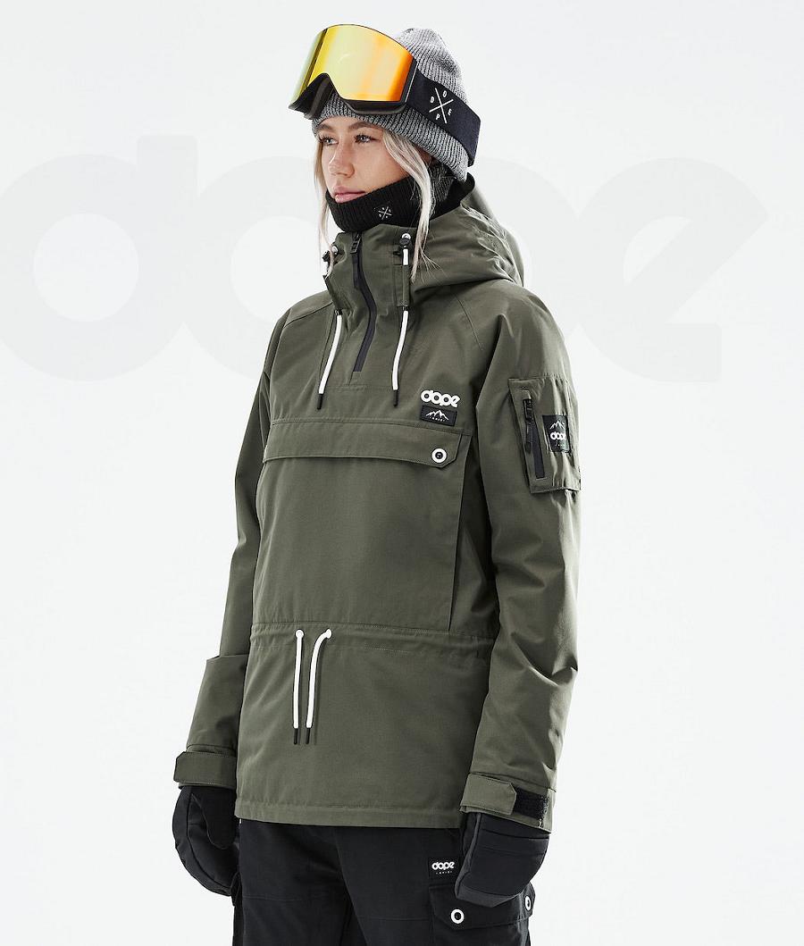Olive Women\'s Dope Annok W 2021 Snowboard Jackets | NZ_D2319