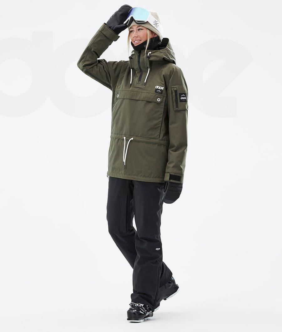 Olive Women's Dope Annok W Ski Jackets | NZ_D1325