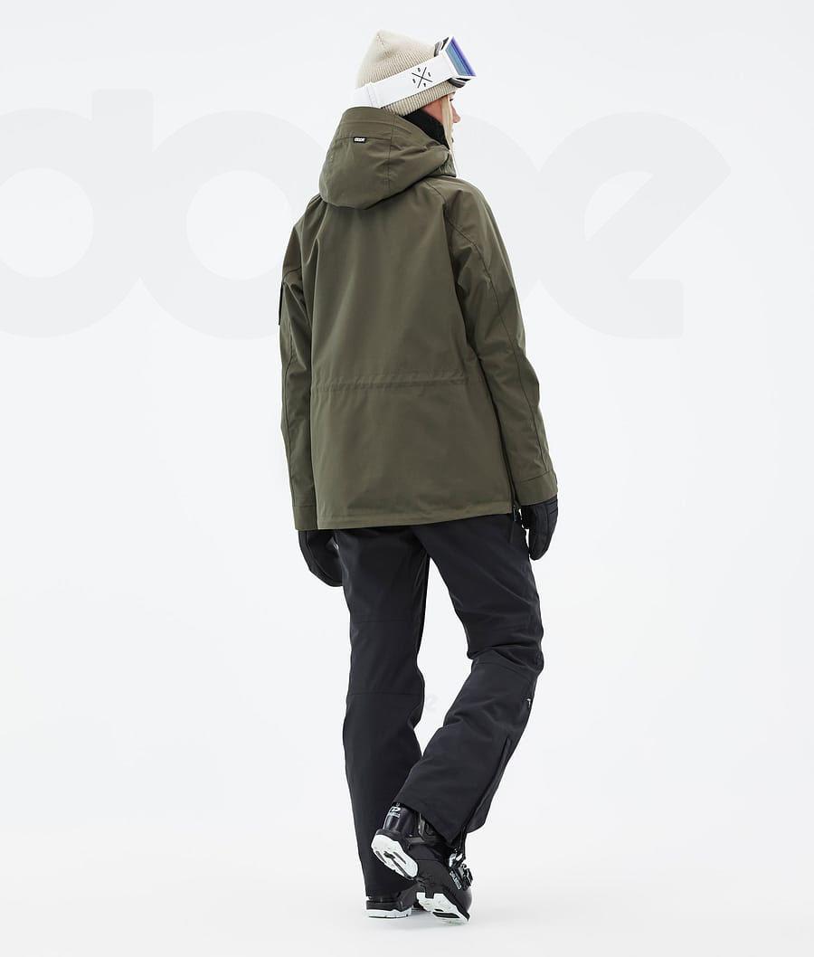 Olive Women's Dope Annok W Ski Jackets | NZ_D1325