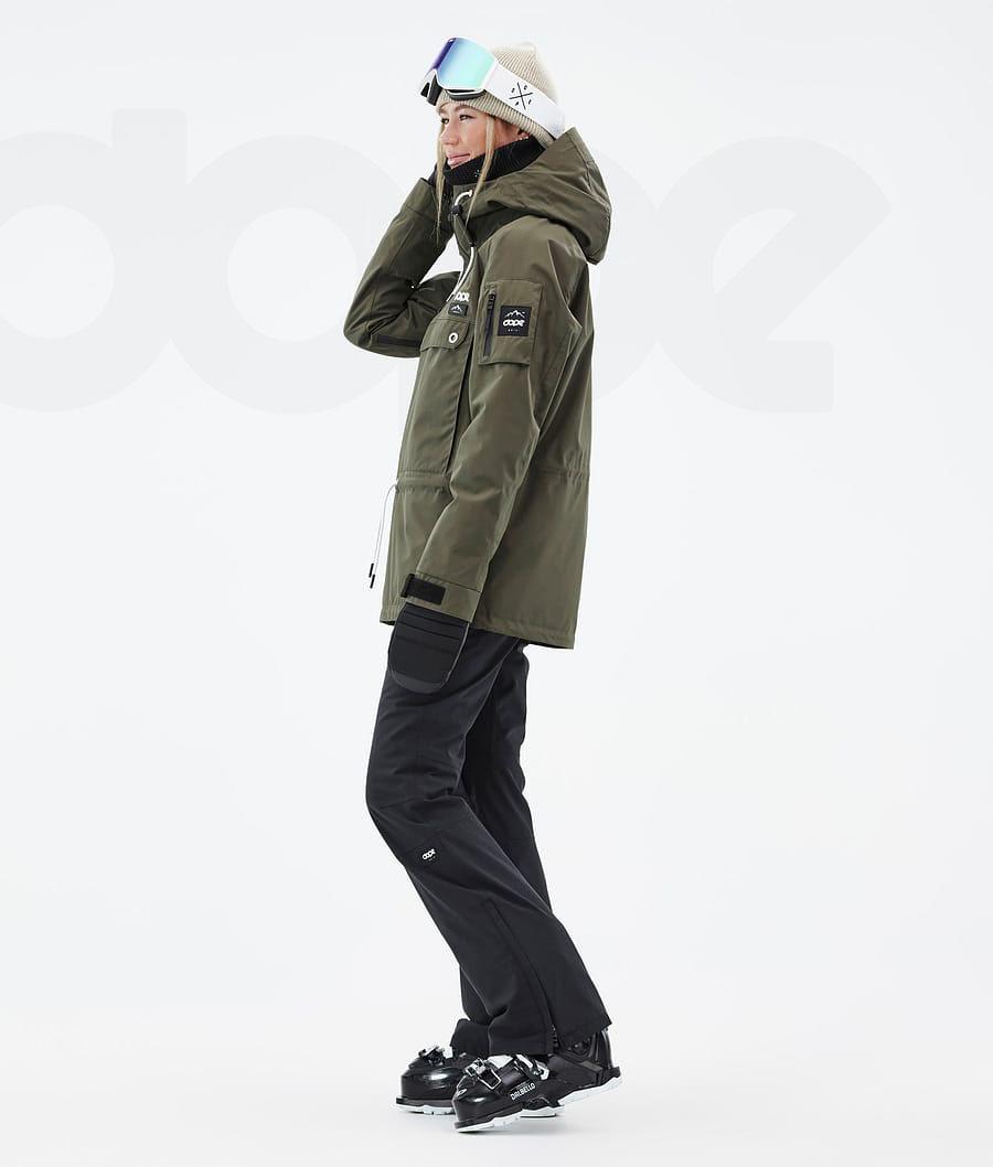 Olive Women's Dope Annok W Ski Jackets | NZ_D1325