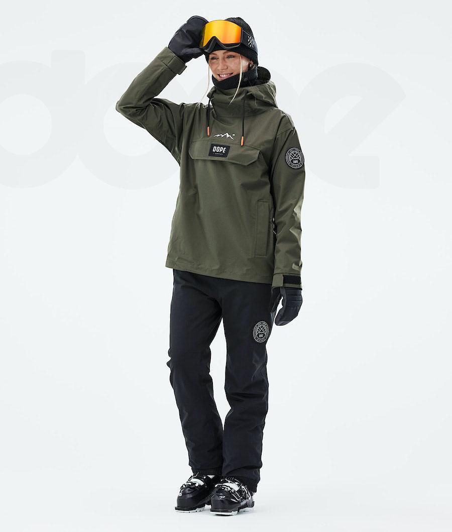 Olive Women's Dope Blizzard W 2021 Ski Jackets | NZ_D1405