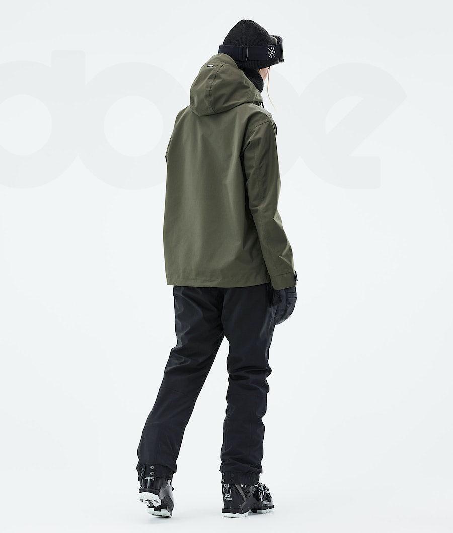 Olive Women's Dope Blizzard W 2021 Ski Jackets | NZ_D1405