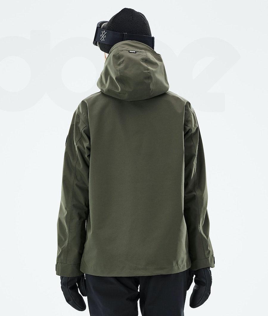 Olive Women's Dope Blizzard W 2021 Ski Jackets | NZ_D1405