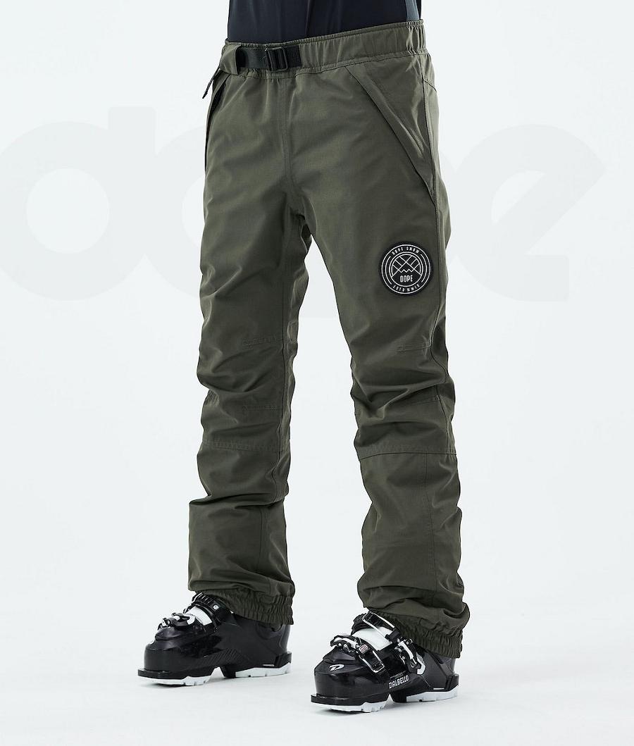 Olive Women\'s Dope Blizzard W 2021 Ski Pants | NZ_D2416