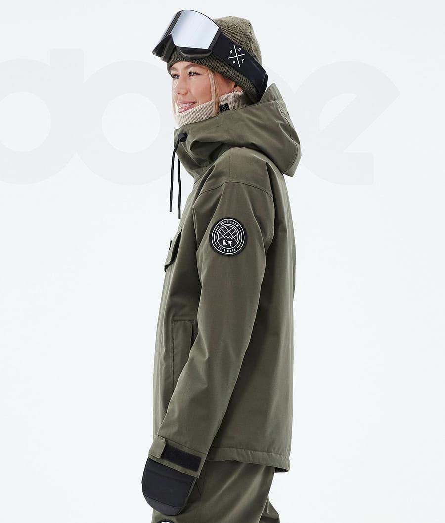 Olive Women's Dope Blizzard W Ski Jackets | NZ_D1143