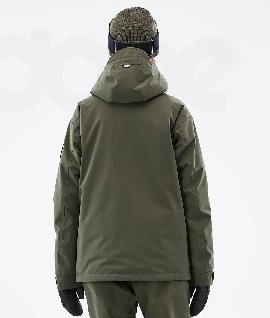 Olive Women's Dope Blizzard W Ski Jackets | NZ_D1143