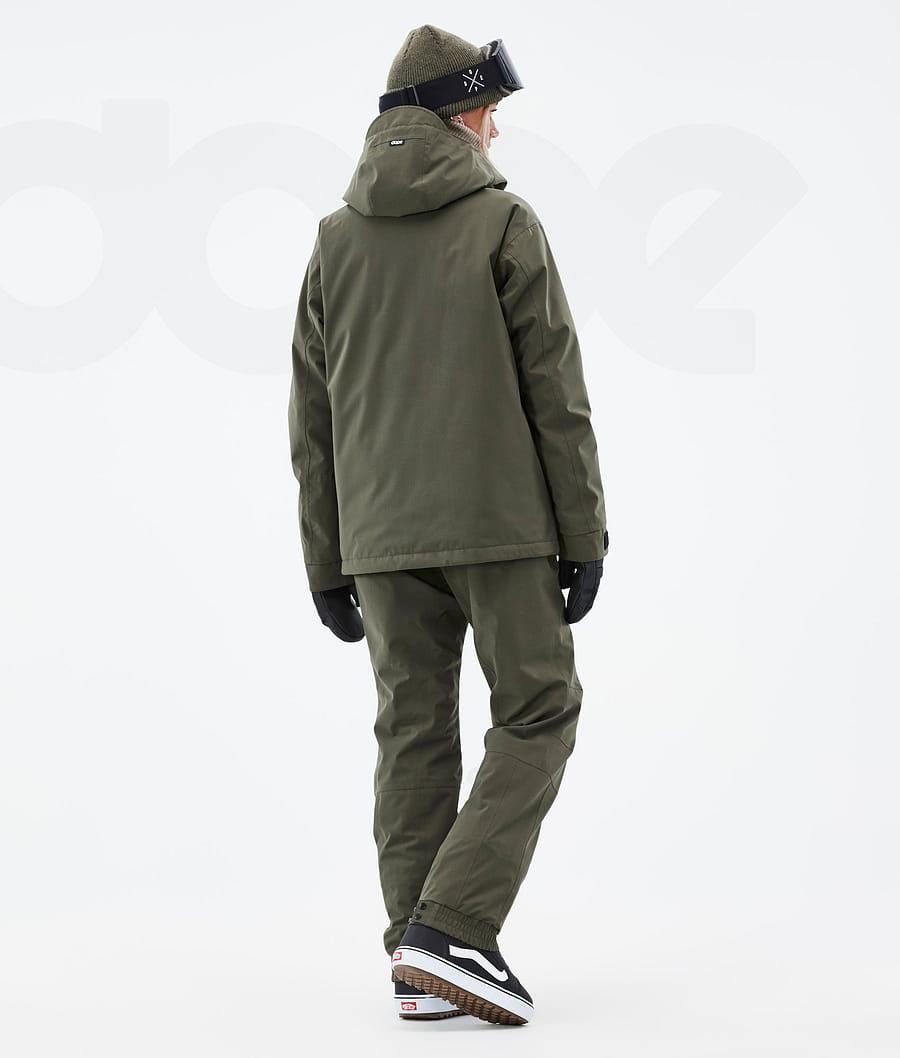 Olive Women's Dope Blizzard W Snowboard Jackets | NZ_D1369