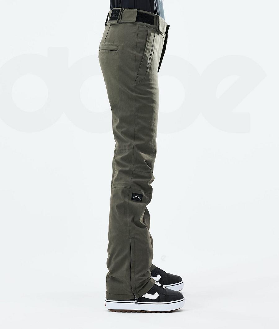 Olive Women's Dope Con W 2021 Snowboard Pants | NZ_D1982