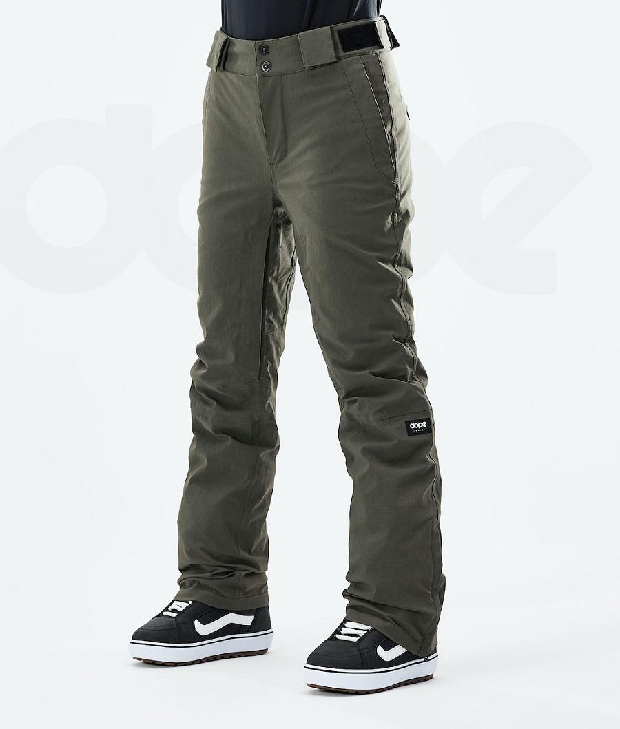 Olive Women\'s Dope Con W 2021 Snowboard Pants | NZ_D1982