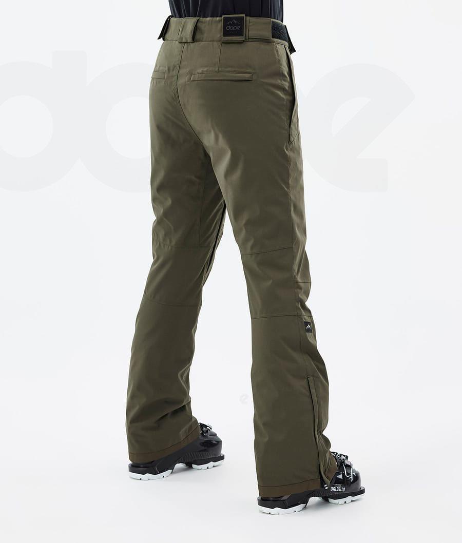 Olive Women's Dope Con W Ski Pants | NZ_D1629