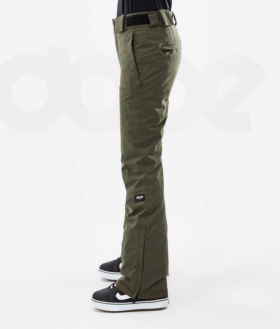Olive Women's Dope Con W Snowboard Pants | NZ_D1628