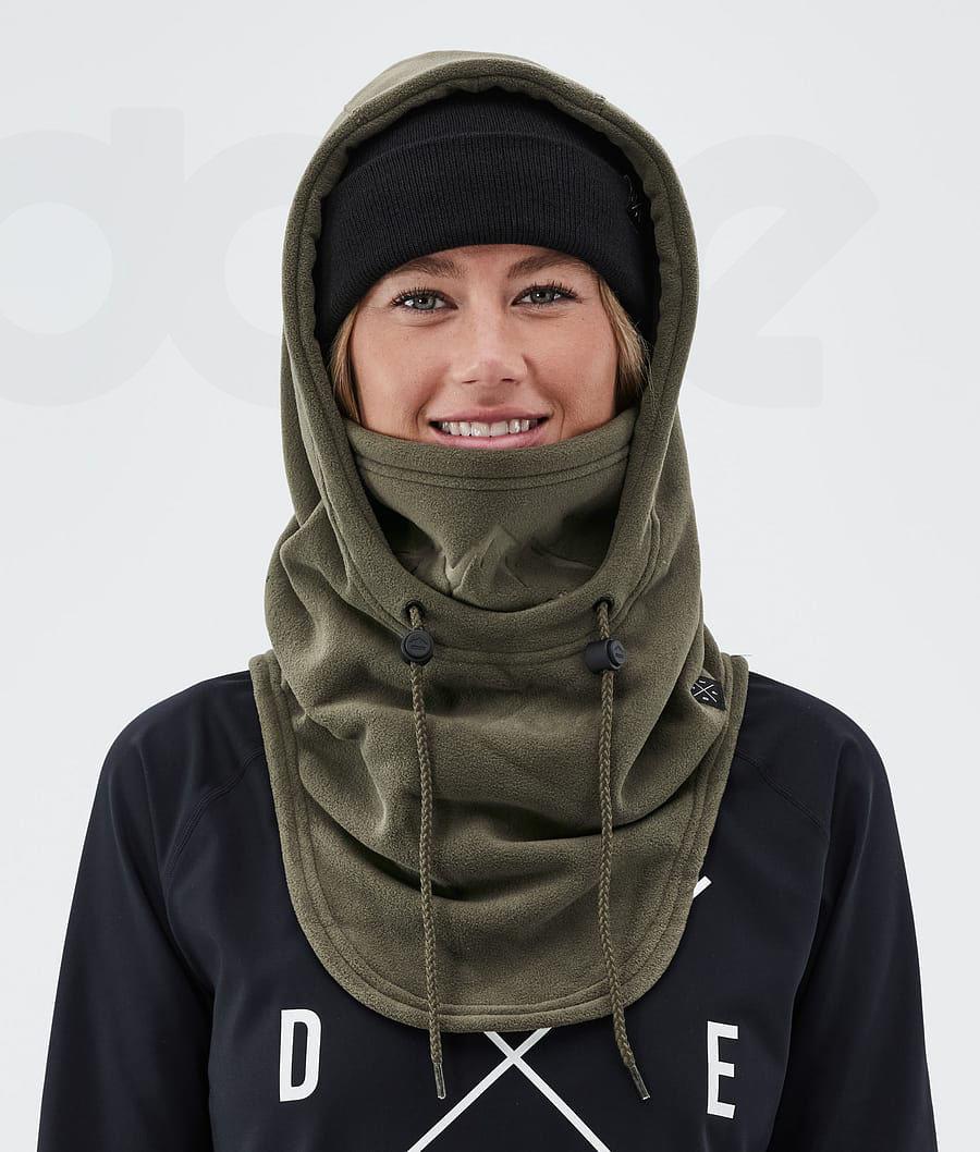 Olive Women's Dope Cozy Hood II Facemasks | NZ_D2324