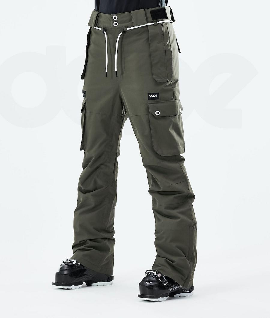 Olive Women\'s Dope Iconic W 2021 Ski Pants | NZ_D2021